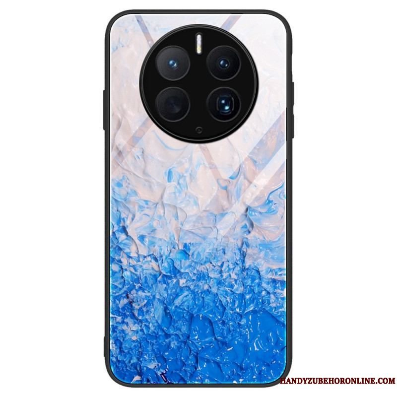 Cover Huawei Mate 50 Pro Stilfuldt Marmor Hærdet Glas