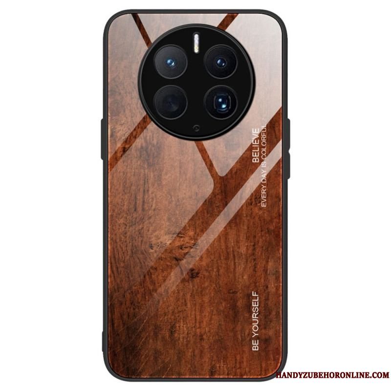 Cover Huawei Mate 50 Pro Trædesign Hærdet Glas