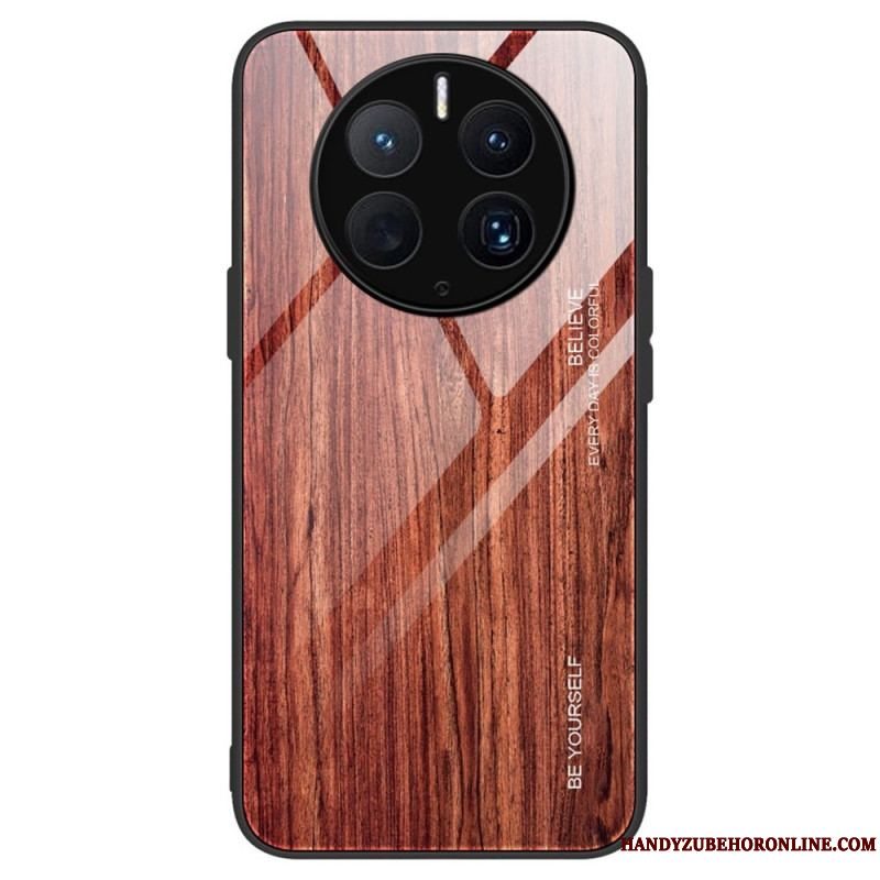 Cover Huawei Mate 50 Pro Trædesign Hærdet Glas