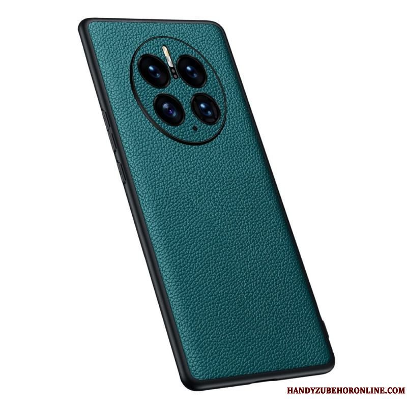 Cover Huawei Mate 50 Pro Ægte Litchi Læder