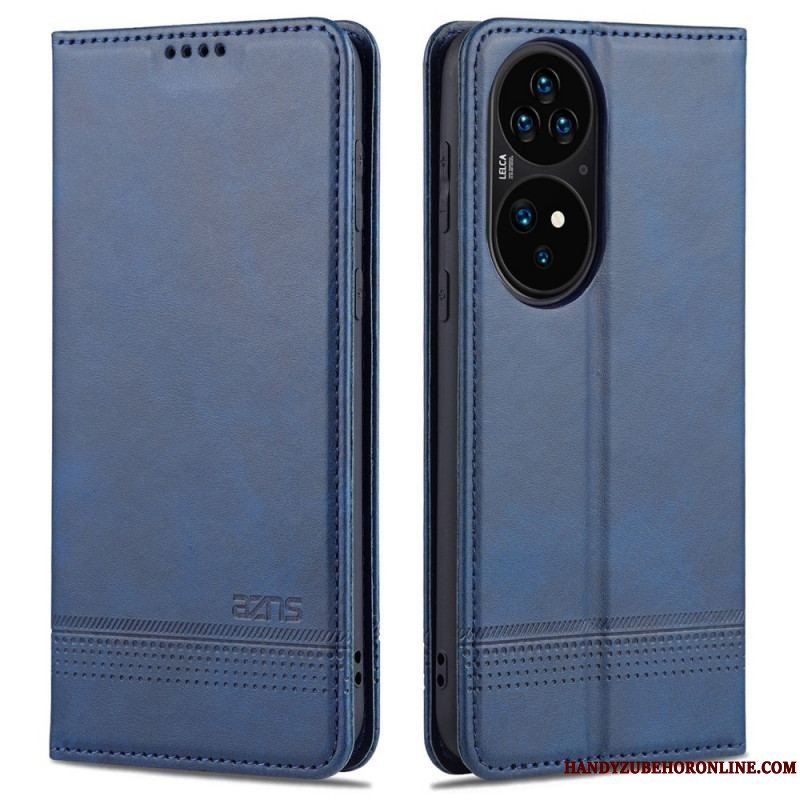 Cover Huawei P50 Pro Flip Cover Azns Læderstyling