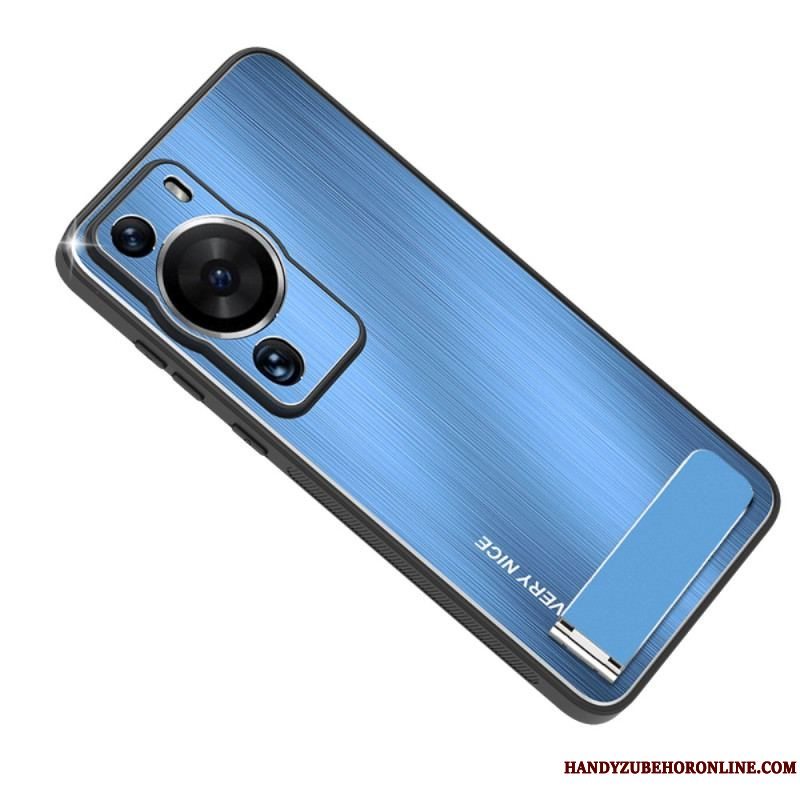 Cover Huawei P60 Pro Børstet Aluminium Med Støtte