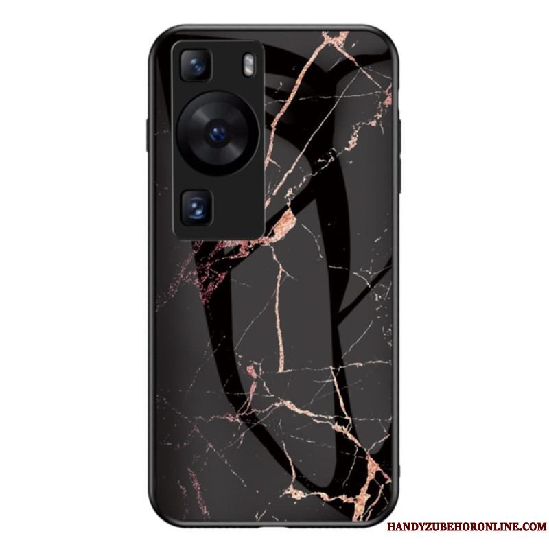 Cover Huawei P60 Pro Marmor Hærdet Glas