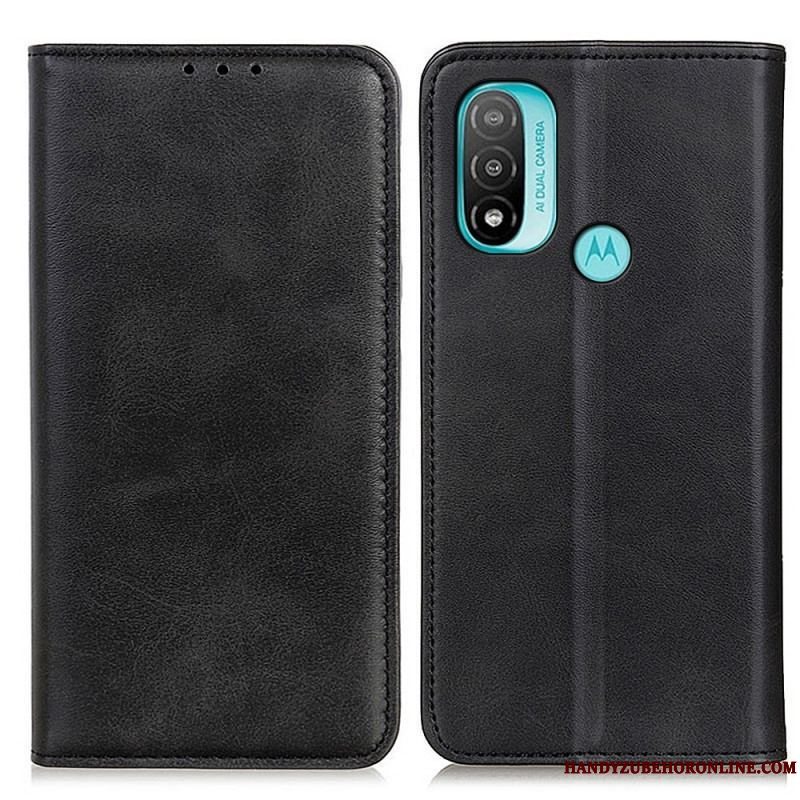 Cover Moto E40 / E30 / E20 Flip Cover Elegance Split Læder