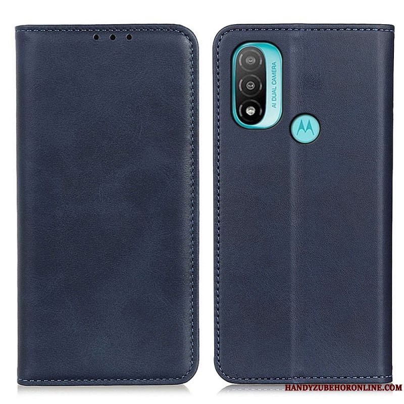 Cover Moto E40 / E30 / E20 Flip Cover Elegance Split Læder