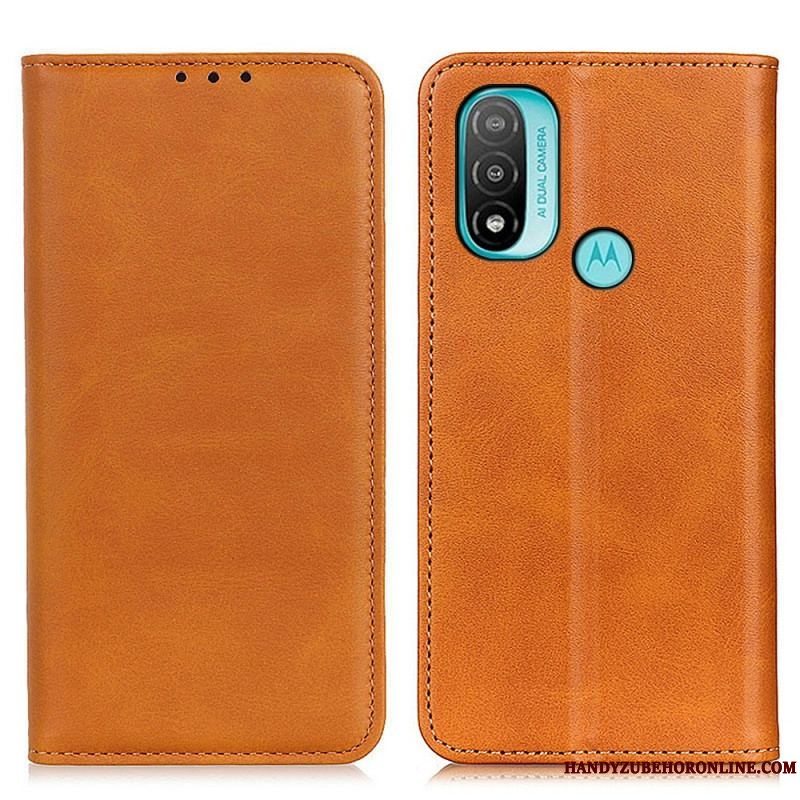 Cover Moto E40 / E30 / E20 Flip Cover Elegance Split Læder