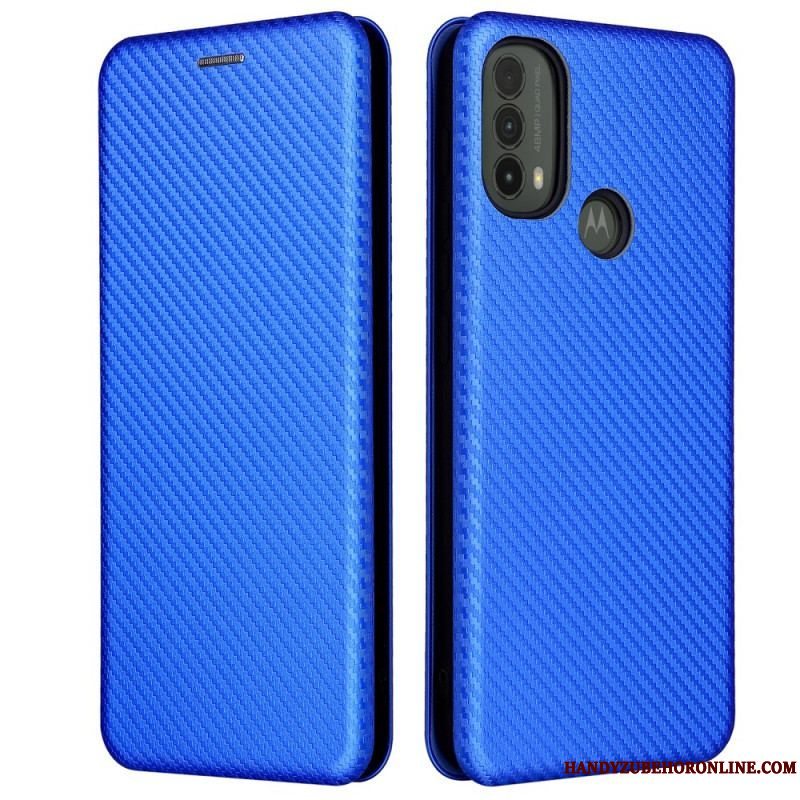 Cover Moto E40 / E30 / E20 Flip Cover Kulfiber