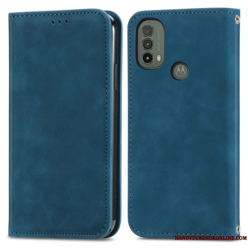 Cover Moto E40 / E30 / E20 Flip Cover Skin-touch Design