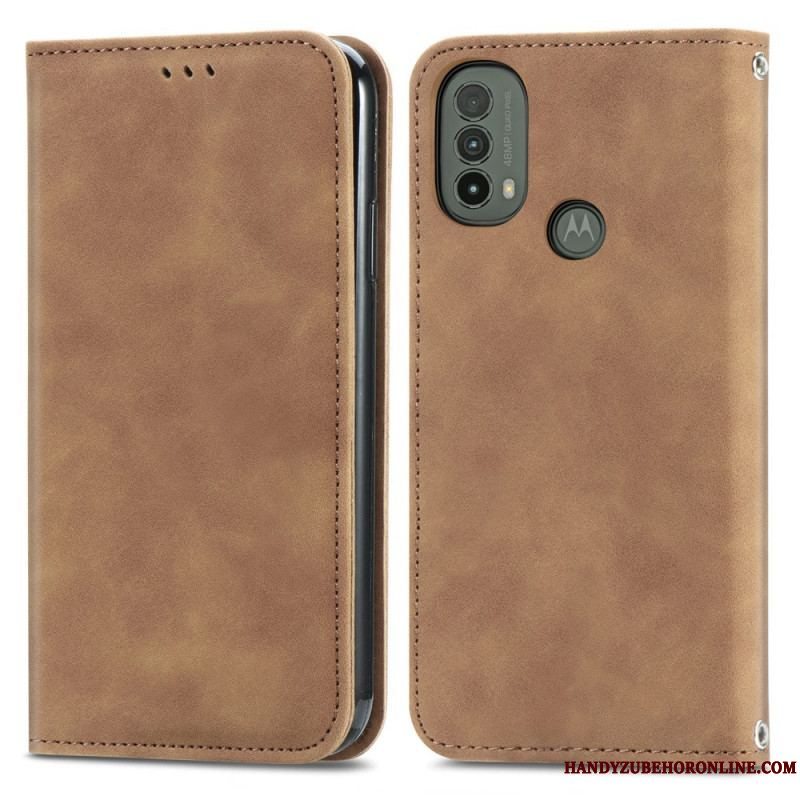 Cover Moto E40 / E30 / E20 Flip Cover Skin-touch Design