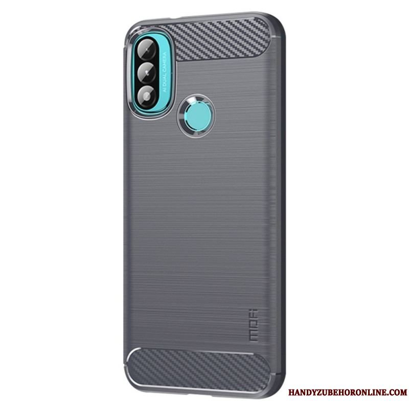 Cover Moto E40 / E30 / E20 Mofi Børstet Kulfiber