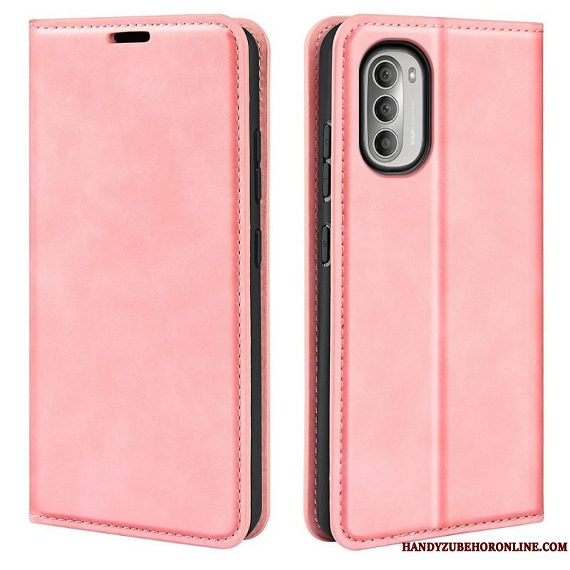 Cover Moto G51 5G Flip Cover Silkeblødt Lædereffekt