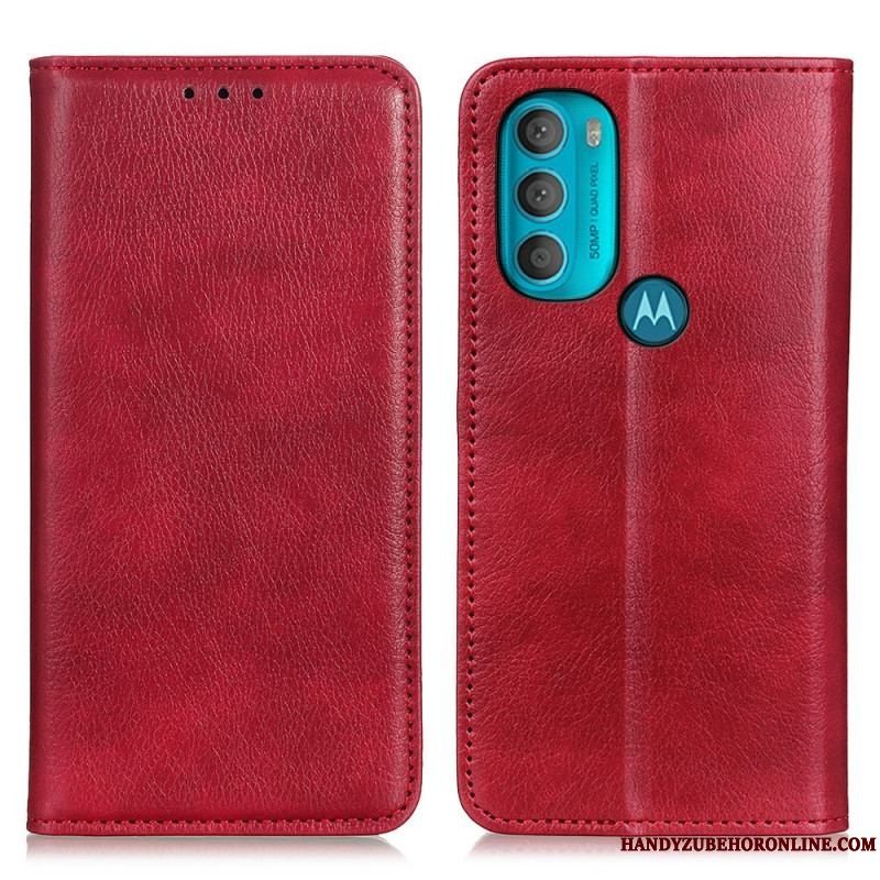 Cover Moto G71 5G Flip Cover Tekstureret Splitlæder