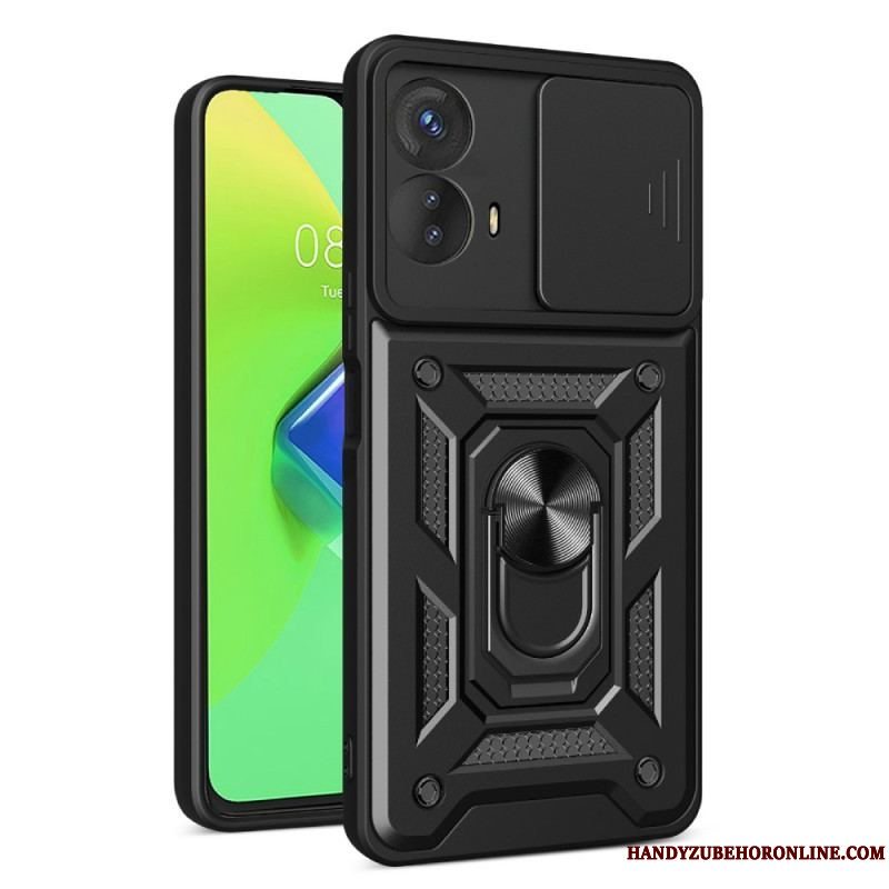 Cover Moto G73 5G Ring-støtte Og Linsebeskytter