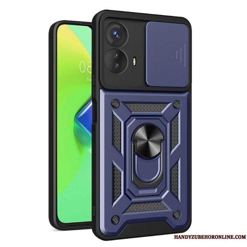 Cover Moto G73 5G Ring-støtte Og Linsebeskytter