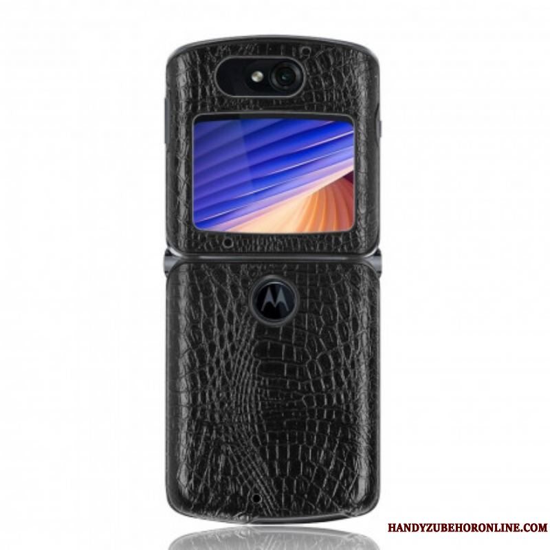 Cover Motorola Razr 5G Krokodillehudseffekt
