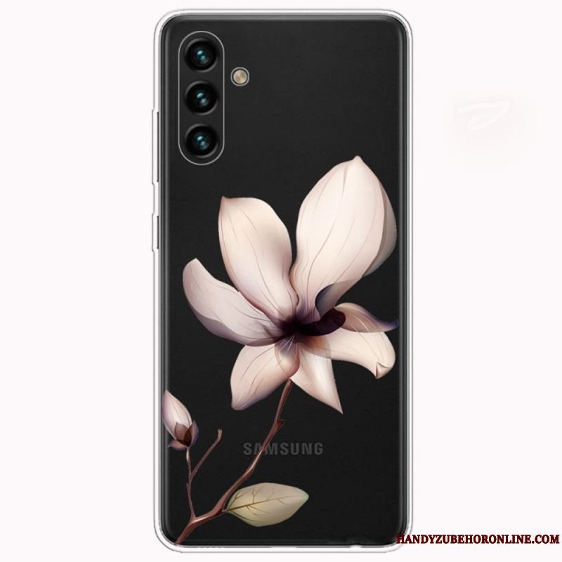 Cover Samsung Galaxy A13 5G / A04s Gennemsigtig En Blomst