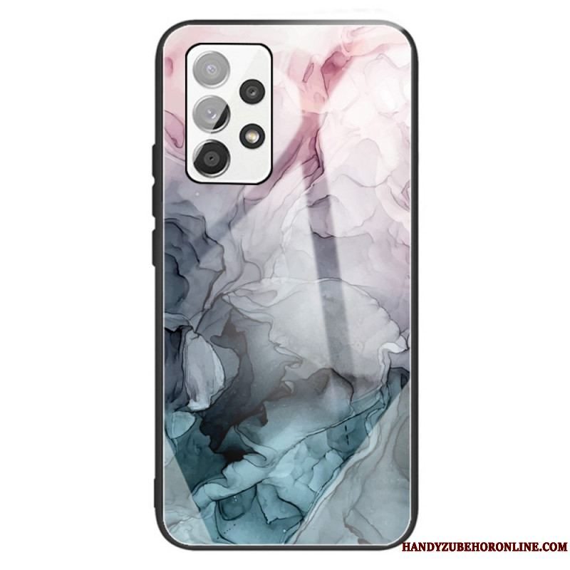 Cover Samsung Galaxy A13 Marmor Hærdet Glas