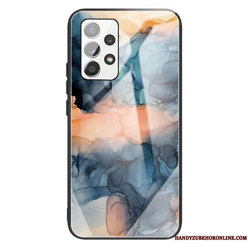 Cover Samsung Galaxy A13 Marmor Hærdet Glas