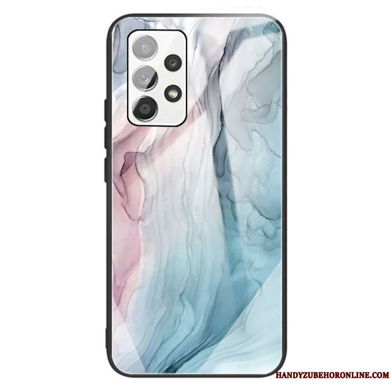 Cover Samsung Galaxy A13 Marmor Hærdet Glas