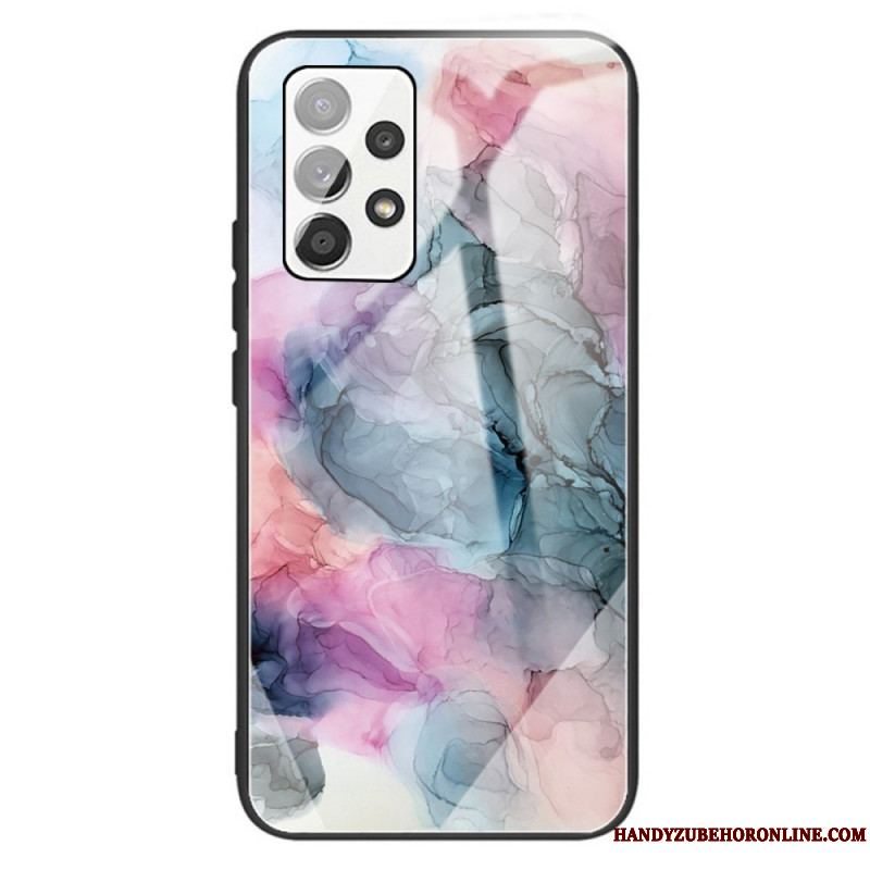 Cover Samsung Galaxy A13 Marmor Hærdet Glas