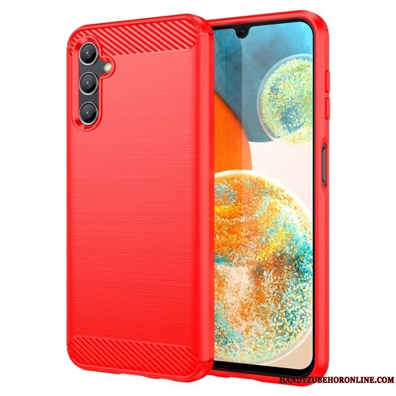 Cover Samsung Galaxy A14 / A14 5G Børstet Kulfiber