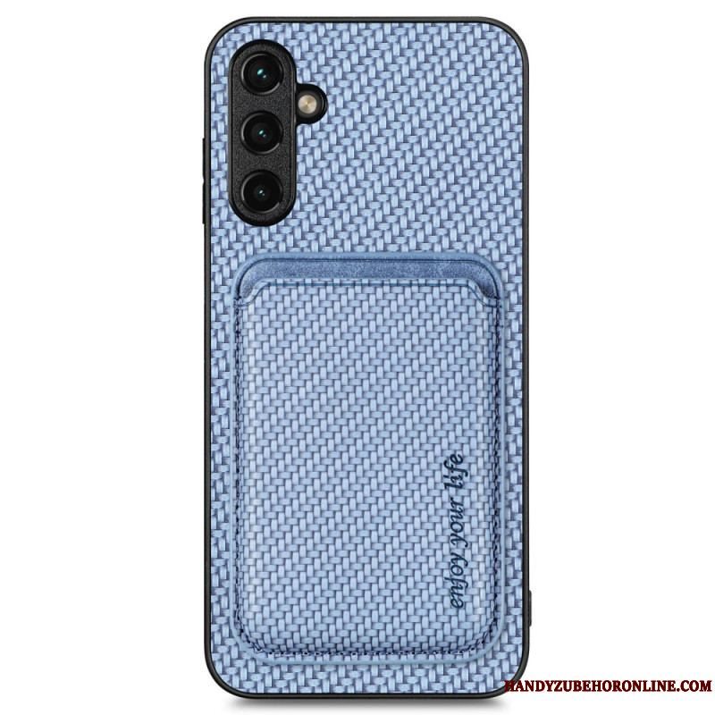 Cover Samsung Galaxy A14 / A14 5G Carbon Fiber Aftagelig Kortholder