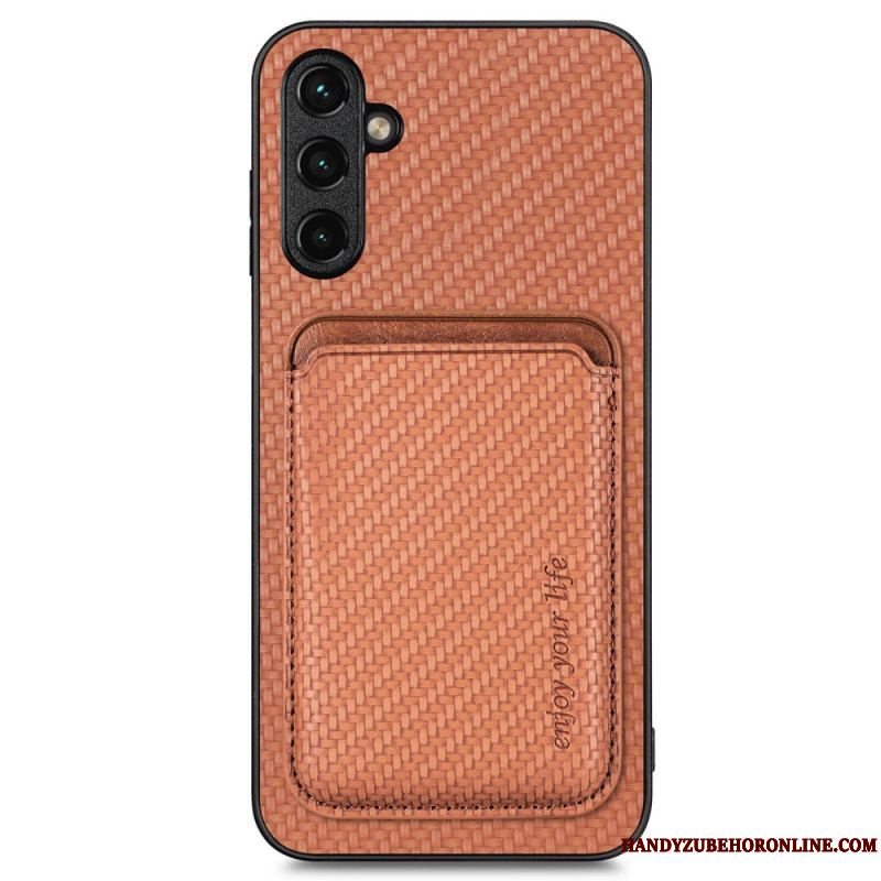 Cover Samsung Galaxy A14 / A14 5G Carbon Fiber Aftagelig Kortholder