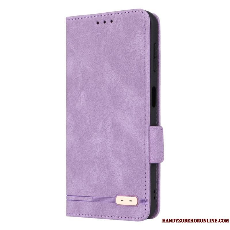 Cover Samsung Galaxy A14 / A14 5G Flip Cover Læder Tekstur