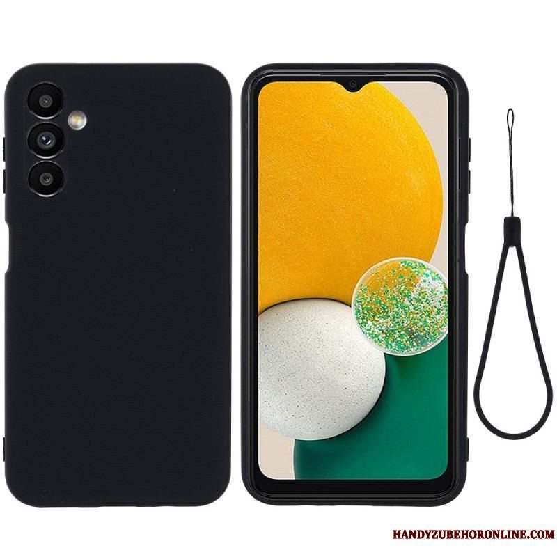 Cover Samsung Galaxy A14 / A14 5G Med Snor Strappy Flydende Silikone