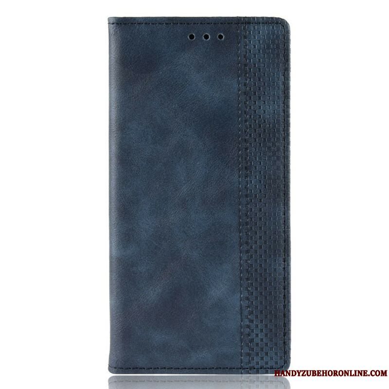 Cover Samsung Galaxy A42 5G Flip Cover Stiliseret Vintage Lædereffekt