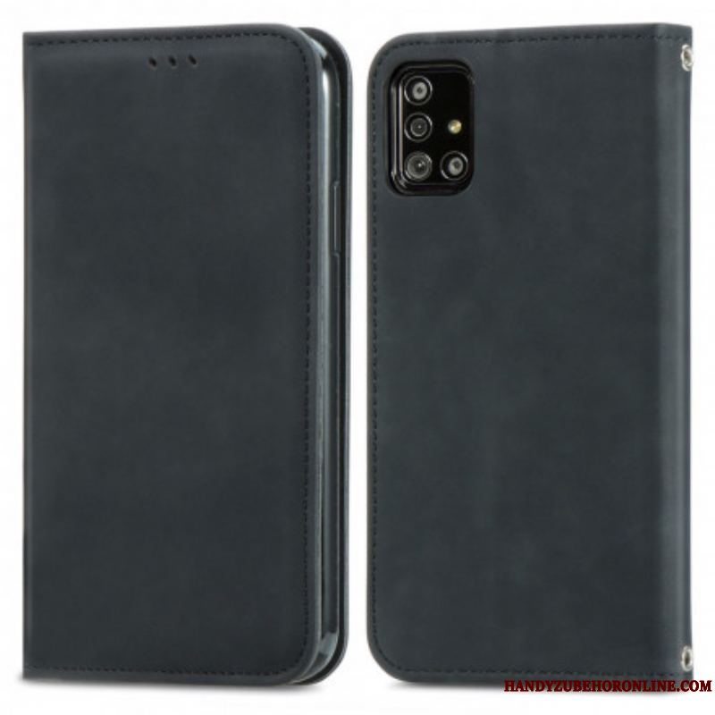 Cover Samsung Galaxy A51 5G Flip Cover Vintage Kunstlæder