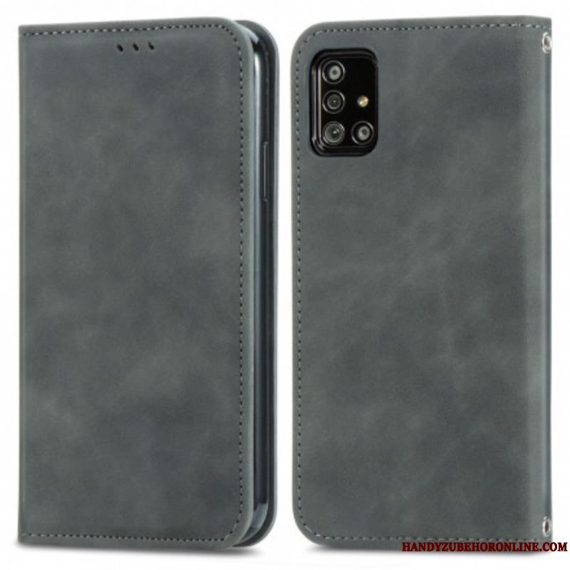 Cover Samsung Galaxy A51 5G Flip Cover Vintage Kunstlæder