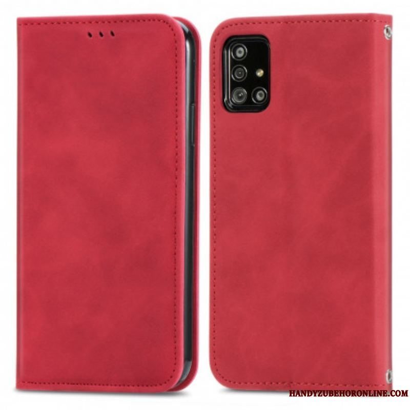 Cover Samsung Galaxy A51 5G Flip Cover Vintage Kunstlæder