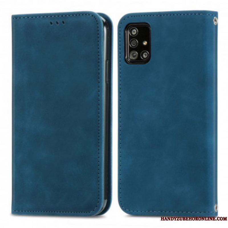 Cover Samsung Galaxy A51 5G Flip Cover Vintage Kunstlæder