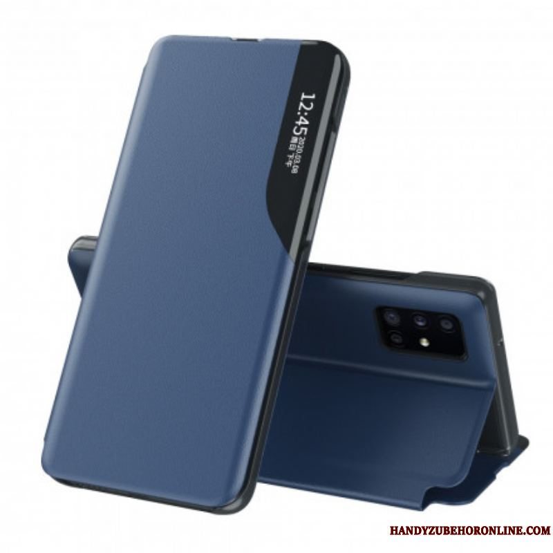 Cover Samsung Galaxy A51 5G Imiteret Læder Farver