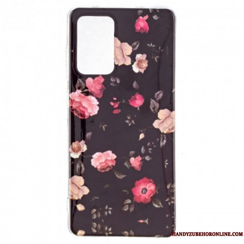 Cover Samsung Galaxy A52 4G / A52 5G / A52s 5G Fluorescerende Blomsterserie