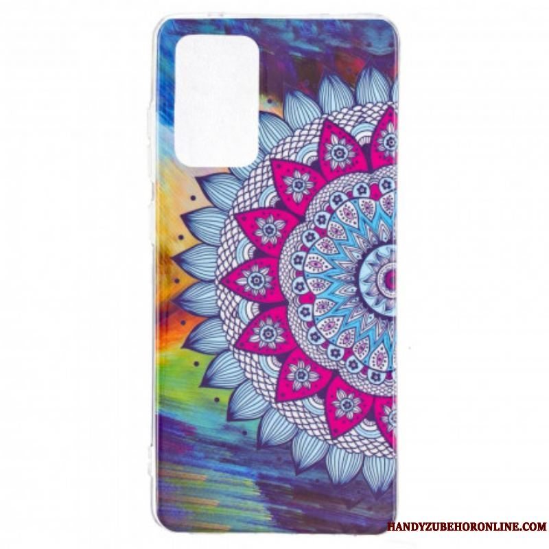 Cover Samsung Galaxy A52 4G / A52 5G / A52s 5G Fluorescerende Farverig Mandala