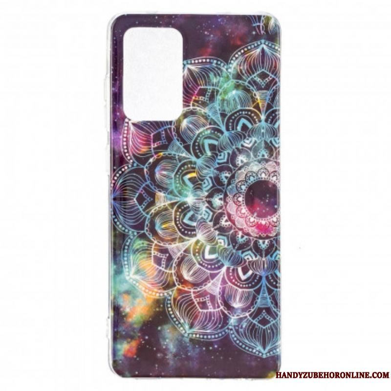 Cover Samsung Galaxy A52 4G / A52 5G / A52s 5G Fluorescerende Farverig Mandala