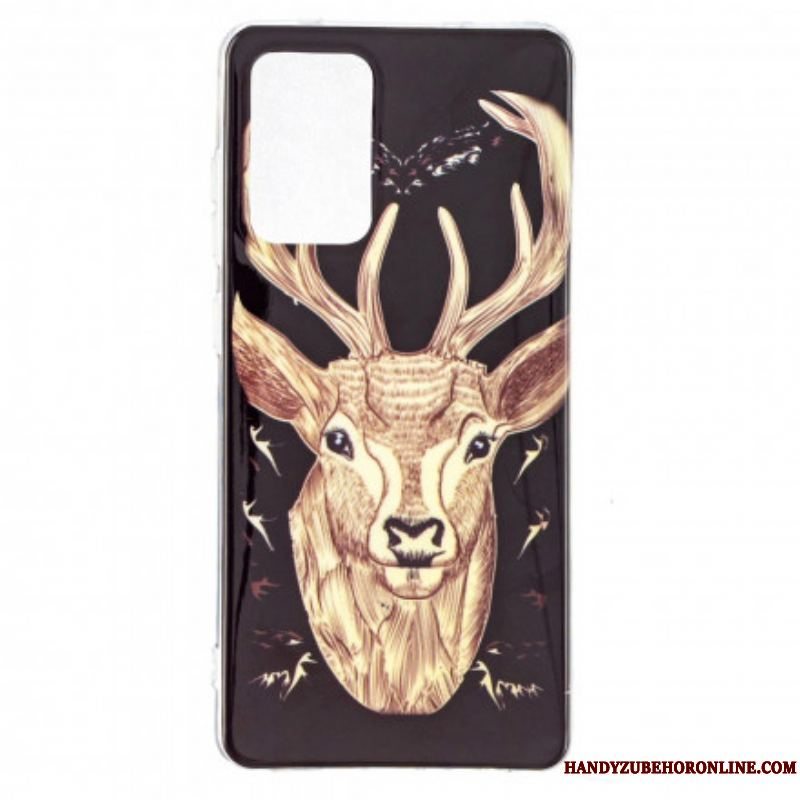 Cover Samsung Galaxy A52 4G / A52 5G / A52s 5G Fluorescerende Majestic Deer