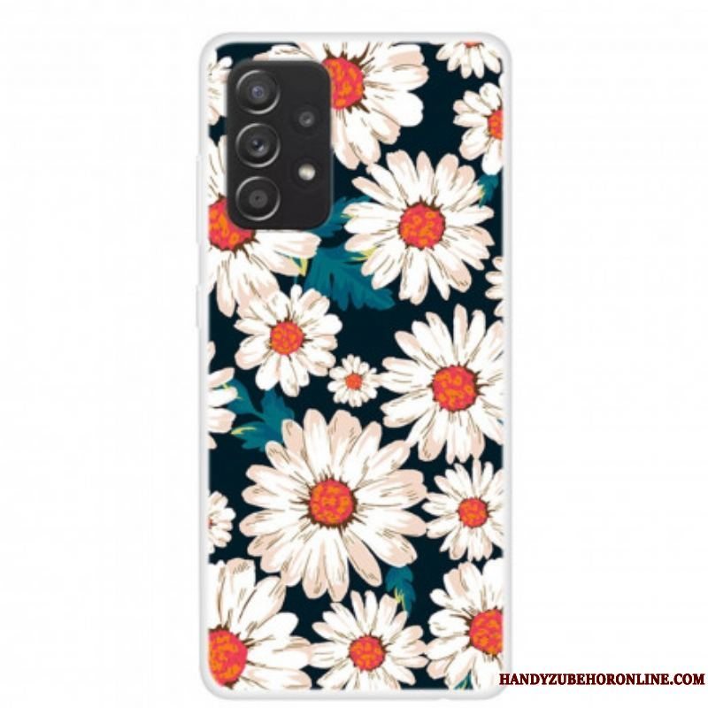 Cover Samsung Galaxy A52 4G / A52 5G / A52s 5G Frihedsblomster