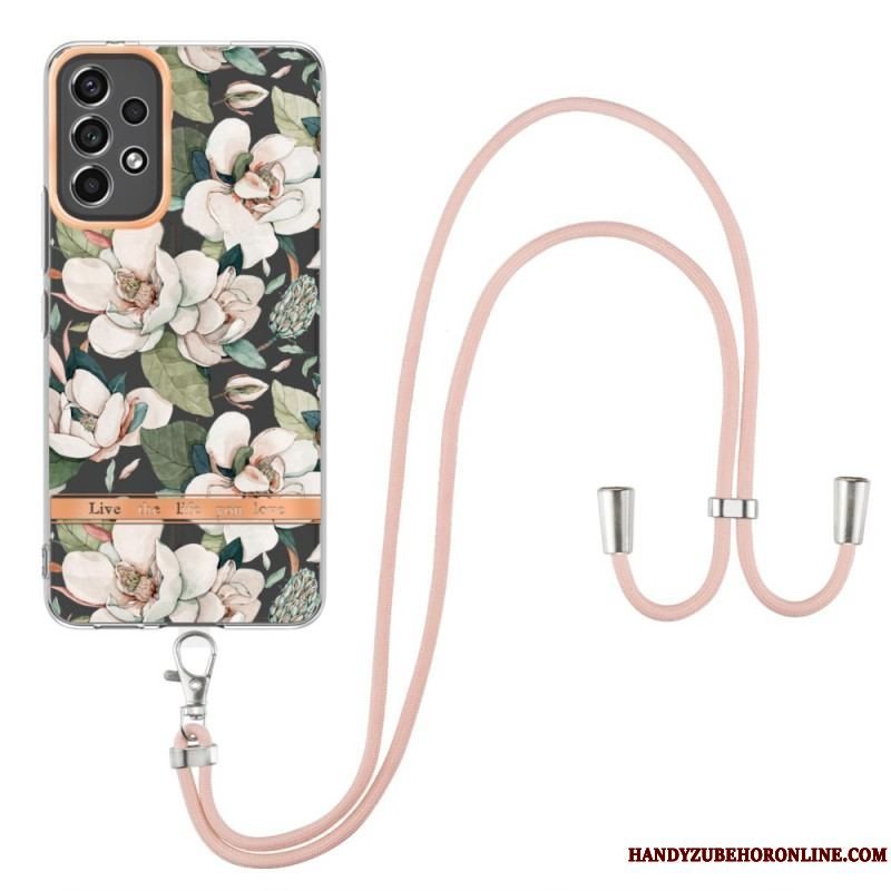 Cover Samsung Galaxy A53 5G Med Snor Blomstersnor