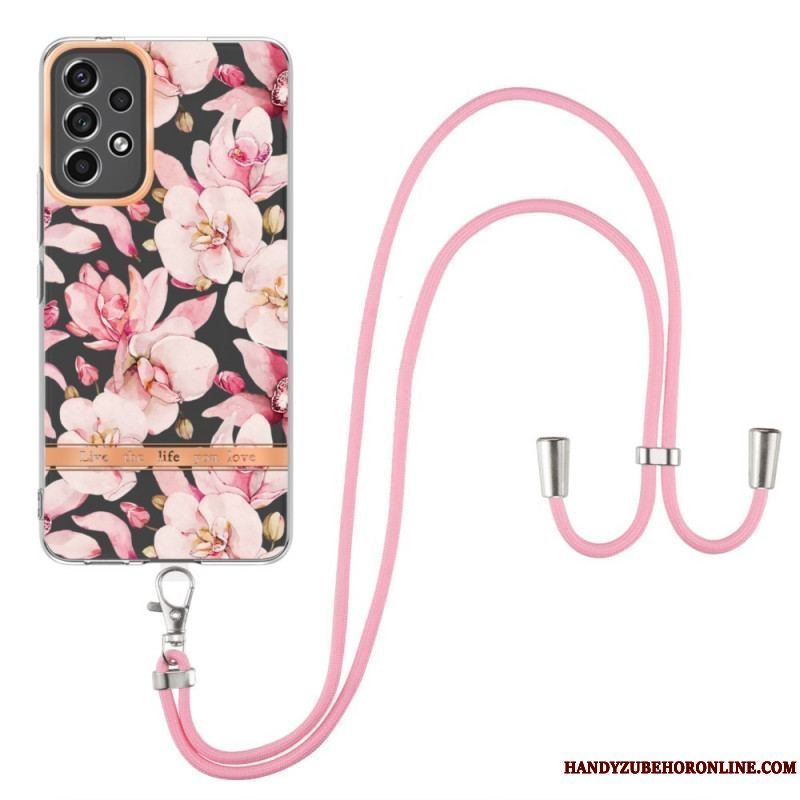 Cover Samsung Galaxy A53 5G Med Snor Blomstersnor