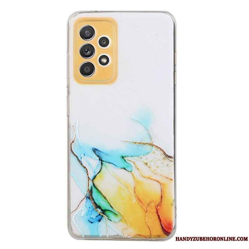 Cover Samsung Galaxy A53 5G Silikone Marmor Effekt