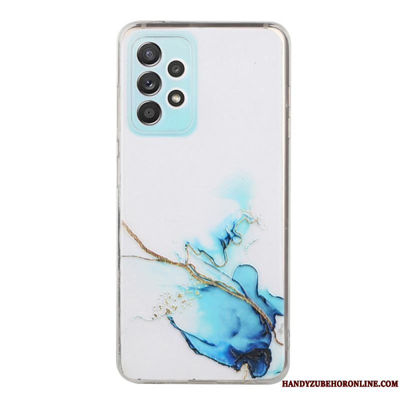 Cover Samsung Galaxy A53 5G Silikone Marmor Effekt