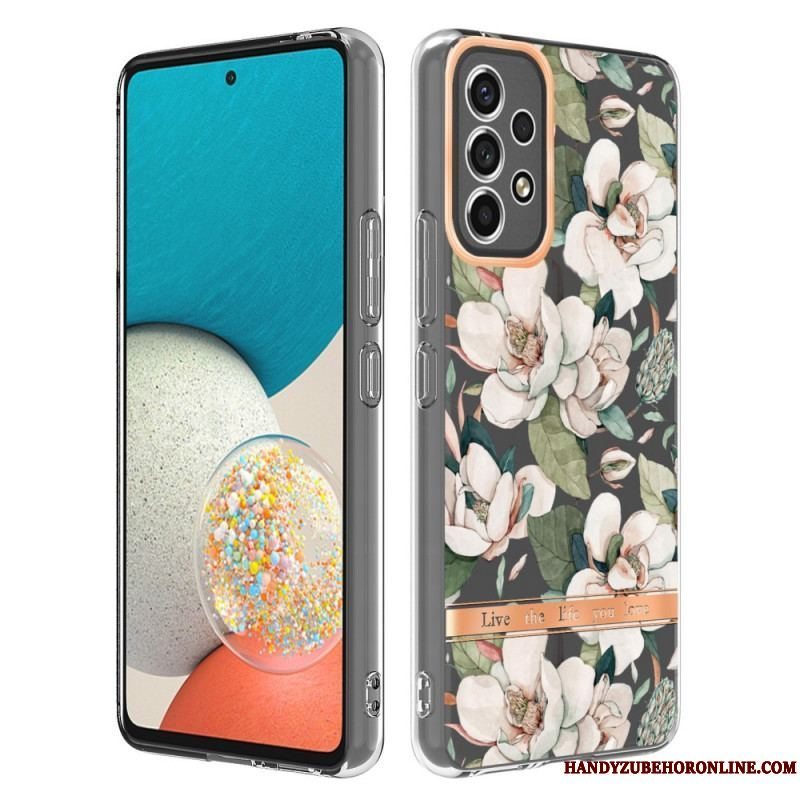 Cover Samsung Galaxy A53 5G Sømløs Blomster