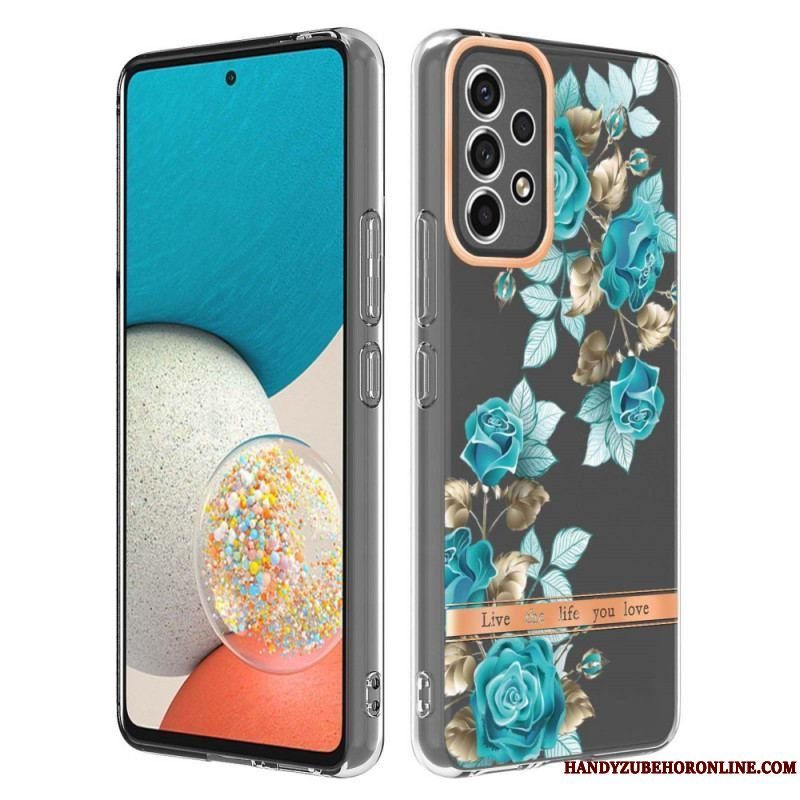 Cover Samsung Galaxy A53 5G Sømløs Blomster