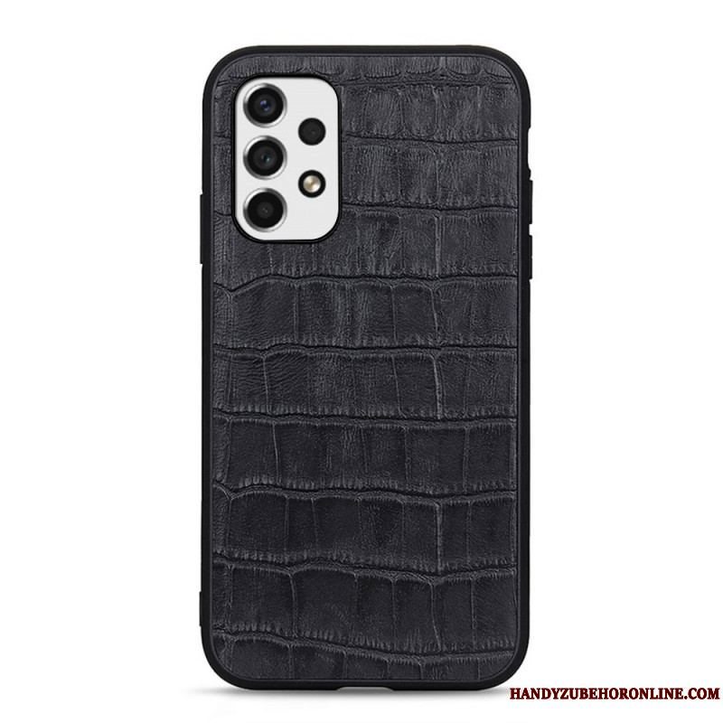 Cover Samsung Galaxy A53 5G Ægte Crocodile Texture Læder