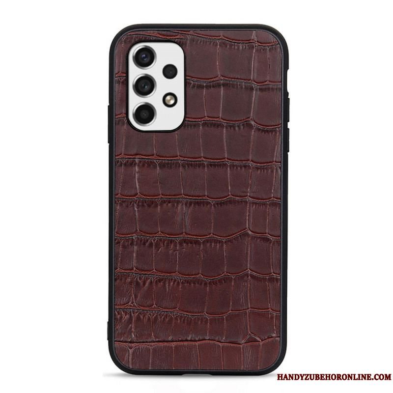 Cover Samsung Galaxy A53 5G Ægte Crocodile Texture Læder