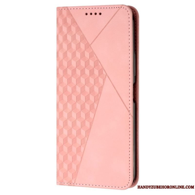 Cover Samsung Galaxy A54 5G Flip Cover Stil Læder 3d Mønster