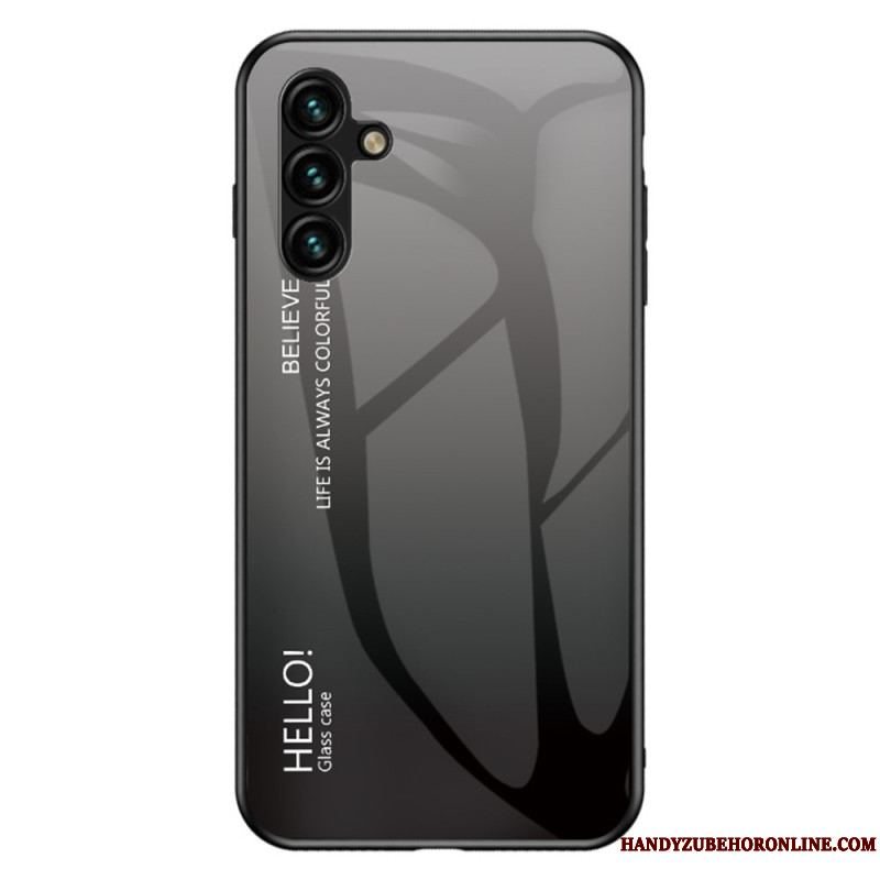 Cover Samsung Galaxy A54 5G Hærdet Glas Hej